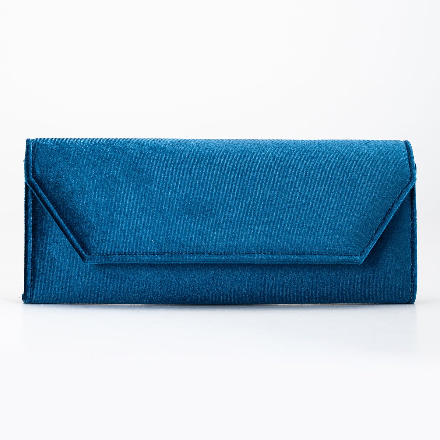 Scarlett - Teal Blue Velvet Clutch