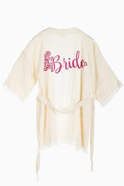 Thalassa - Pink Bride Handmade Short Kimono